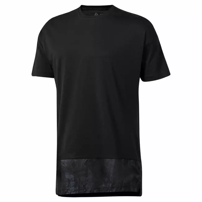 Men’s Short Sleeve T-Shirt Reebok Black, Size: XL