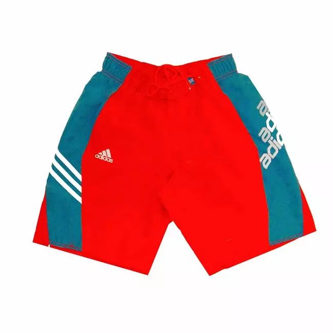 Pantallona për të rritur Veshje sportive Adidas për meshkuj blu e kuqe, Madhësia: M