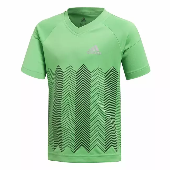 Children's Short Sleeved Football Shirt Adidas Light Green, Size: 3-4 Years