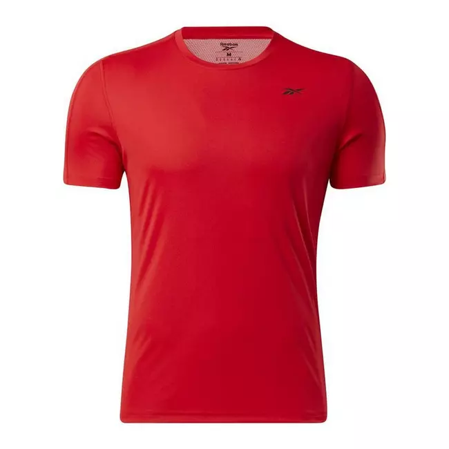 Bluzë sportive me mëngë të shkurtra Reebok Workout Ready Red, Madhësia: L