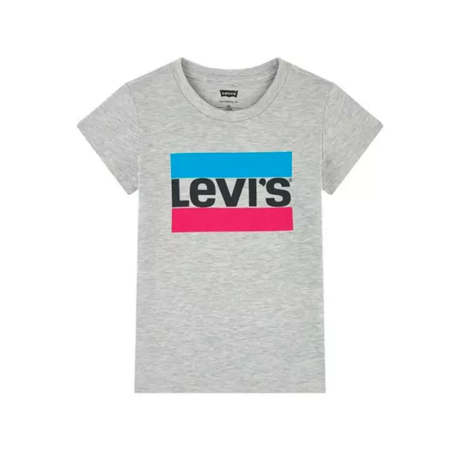 Bluzë për fëmijë me mëngë të shkurtra Logo e veshjeve sportive Levi's Tee Grey, Madhësia: 3 vjet