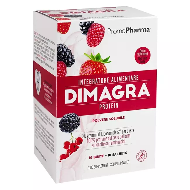 Dimagra  Protein Red Fruit X10bust