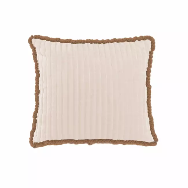 Cushion DKD Home Decor Brown Polyester (45 x 10 x 45 cm)