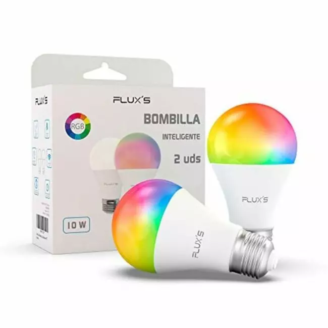 Llamba inteligjente e dritës Flux LED Wi-fi E27 10W shumëngjyrëshe (2 copë)