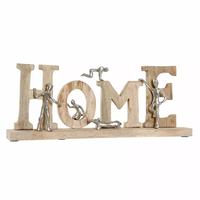 Decorative Figure DKD Home Decor Silver Aluminium Dog (59 x 8 x 24 cm)