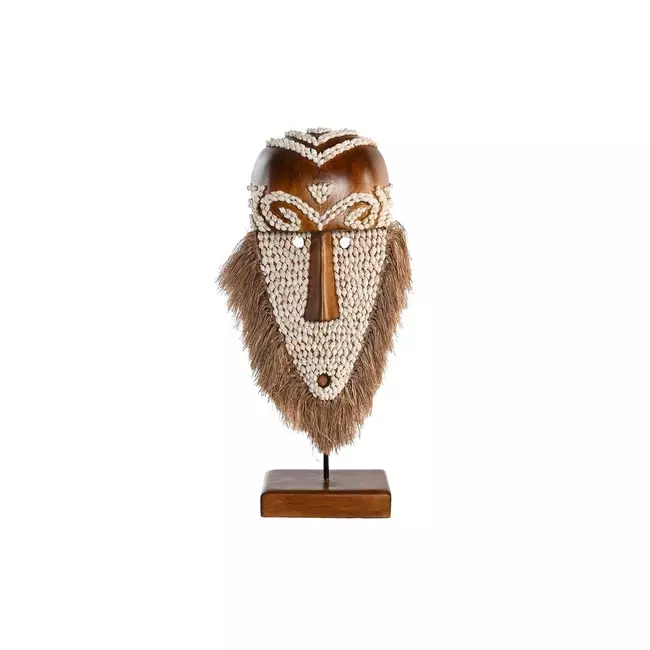 Decorative Figure DKD Home Decor Natural Mask Fibre (30 x 10,5 x 53 cm)