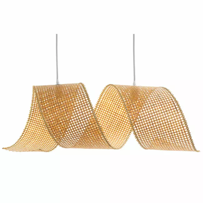 Ceiling Light DKD Home Decor Bamboo 250 V Light brown (90 x 30 x 30 cm)