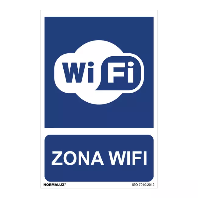 Sign Normaluz Zona wifi PVC (30 x 40 cm)