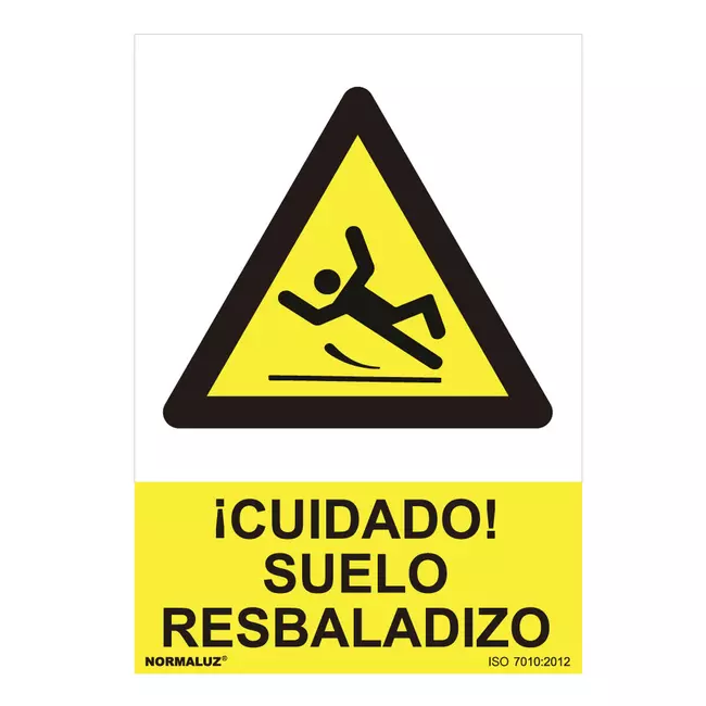Sign Normaluz Cuidado suelo resbaladizo PVC (30 x 40 cm)