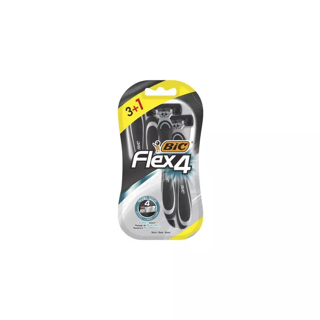 Manual shaving razor Bic Flex4 (4 uds)