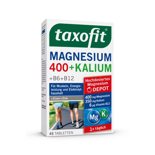 TAXOFIT MAGNEZIUM 400+KALIUM +B6+B12