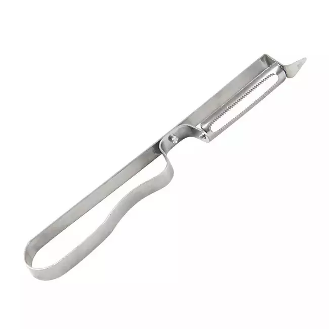 Metal potato peeler