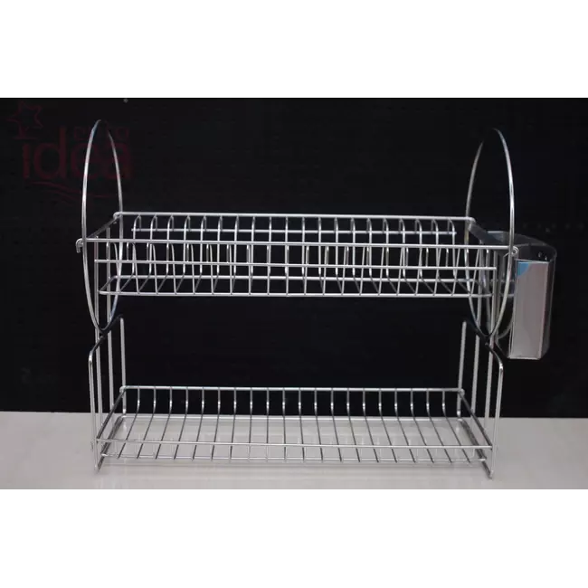 Stainless steel dish rack straight