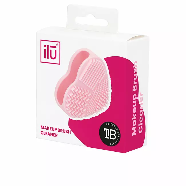 Make-up Brush Cleaner Ilū Heart Silicone Pink