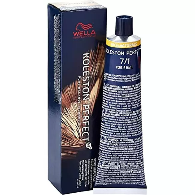 Permanent Dye Wella Koleston Perfect Pure Naturals Nº 7.01 60 ml