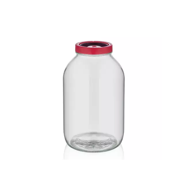 Glass container with plastic lid 5 liter M-302