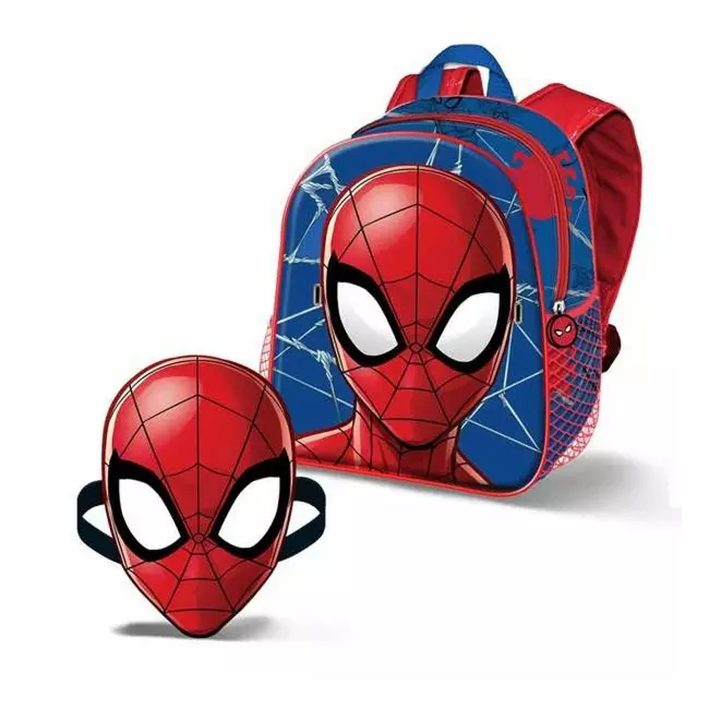 School Bag Spiderman Mask 27 x 24 x 95 cm