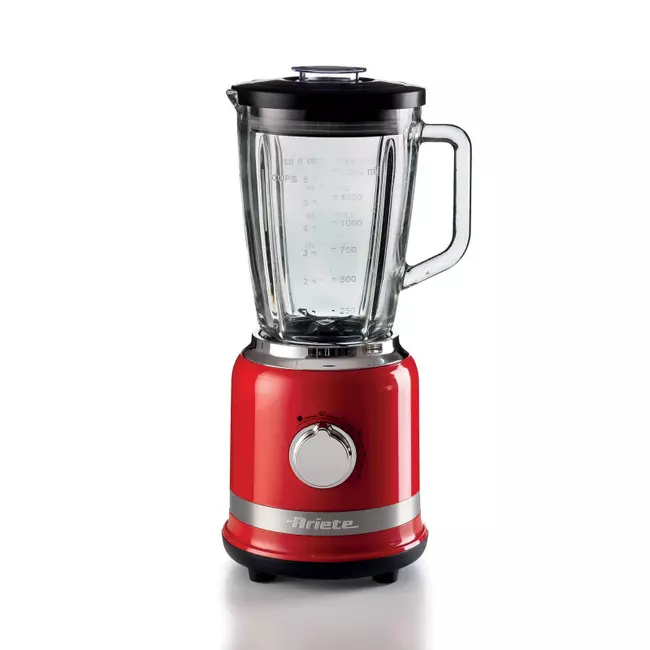 MODERNA RED BLENDER ARIETE 0585/00 WITH GRADUATED GLASS CUP