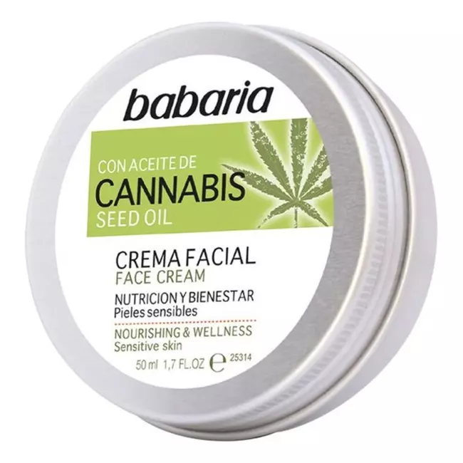 Krem ushqyes për fytyrën Cannabis Babaria (50 ml)